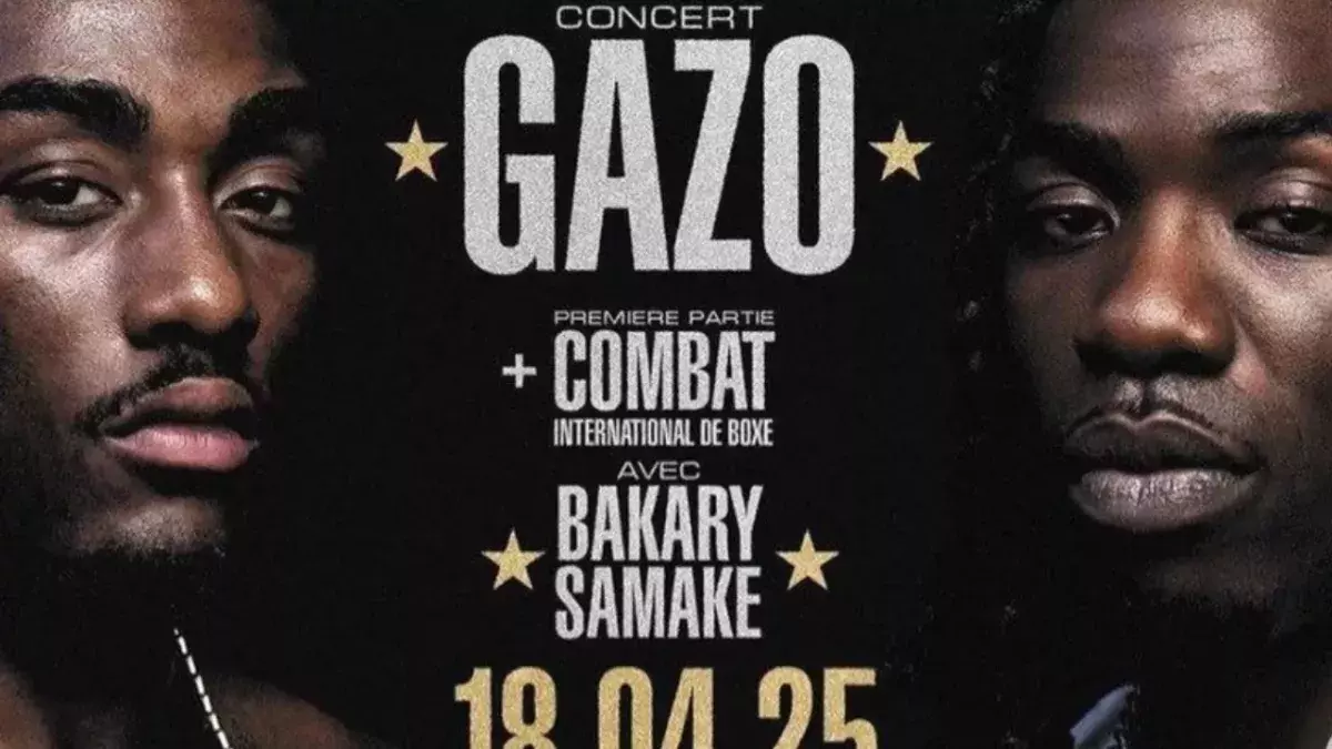 Affiche officielle du concert de Gazo