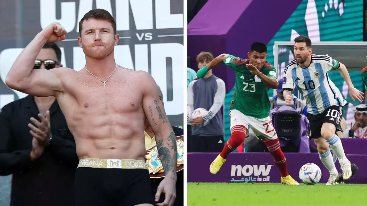 Canelo Alvarez n'a pas apprécié l'attitude de Lionel Messi lors d'Argentine-Mexique. 