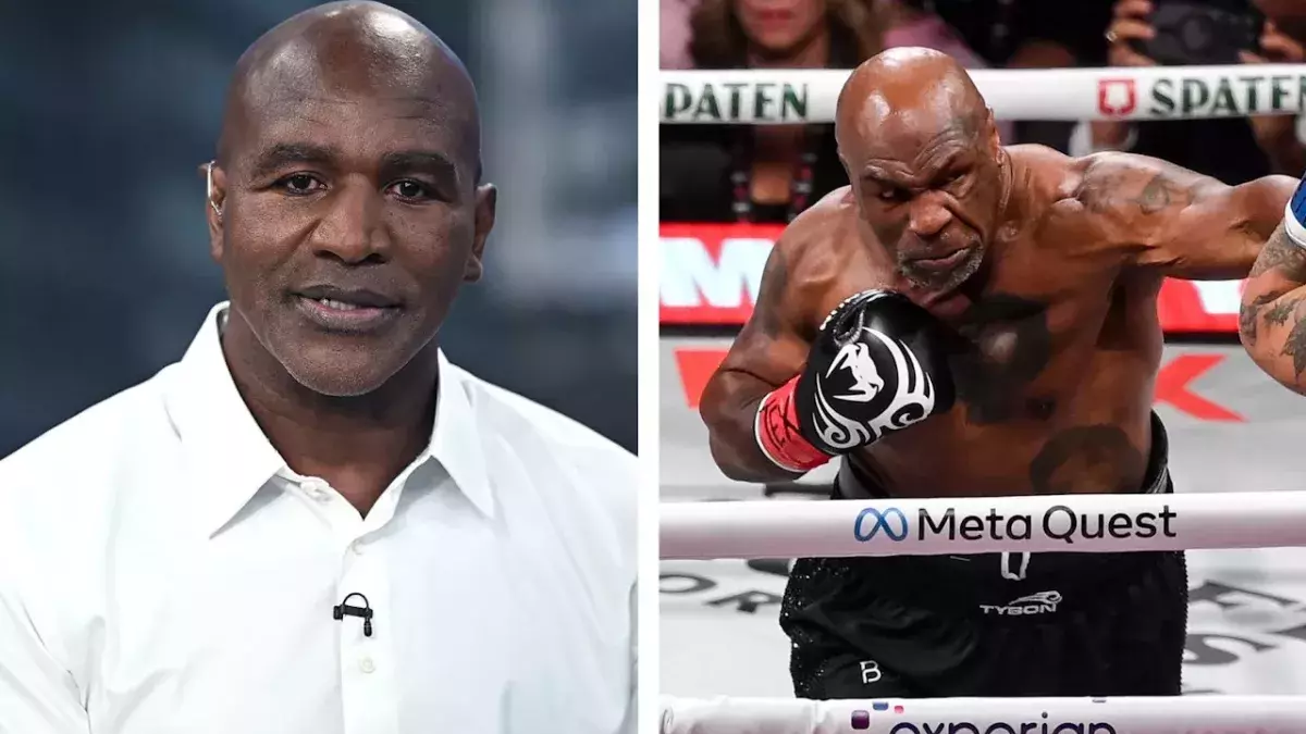 Evander Holyfield était présent pour voir son ancien rival combattre à Arlington (Texas).