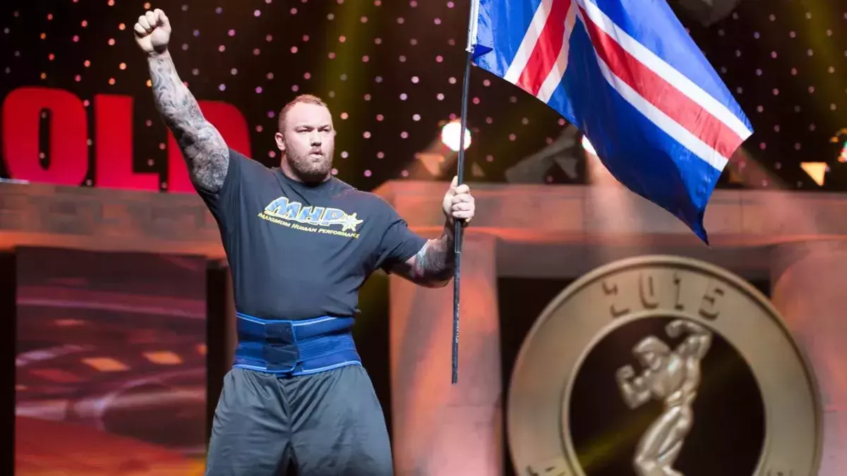 Hafthor Björnsson alias La Montagne lors des Arnold Classic en 2015