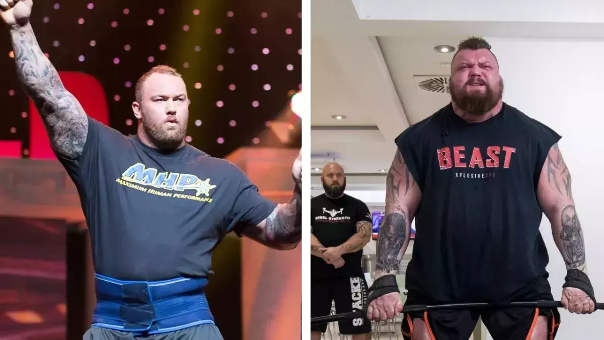 Hafthor Bjornsson et Eddie Hall. 