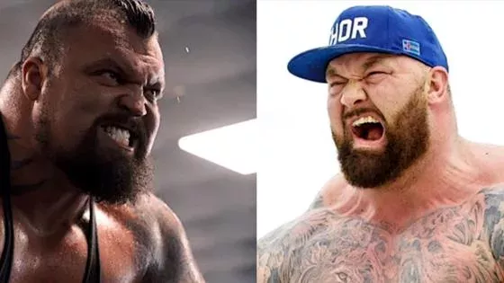 Hafþór Björnsson (La Montagne) et Eddie Hall