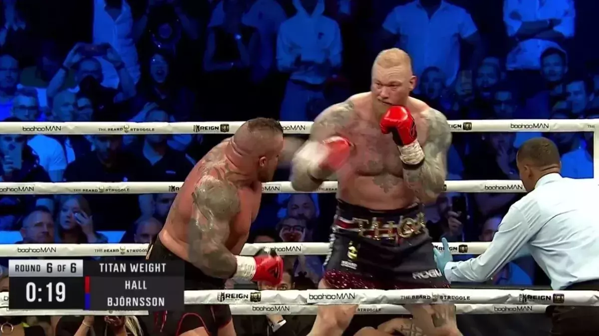 Hafthor Bjorsson s'est imposé face à Eddie Hall. 