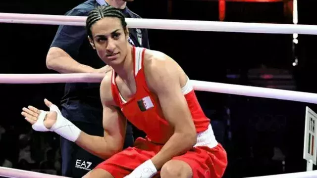 Imane Khelif aux Jeux Olympiques de Paris 2024.