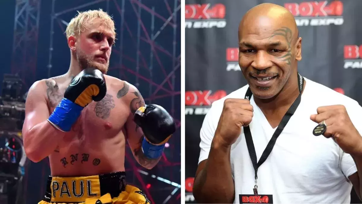Jake Paul et Mike Tyson. 