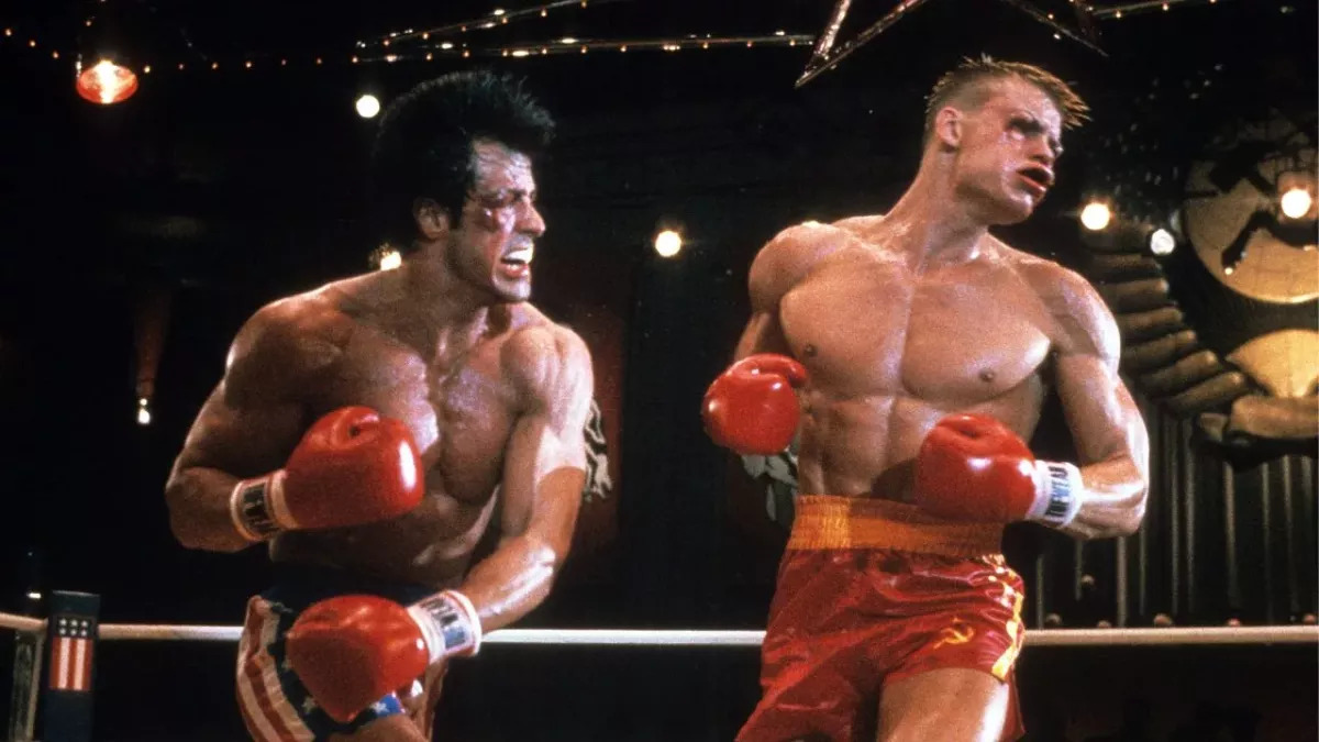Le combat final de Rocky 4. 