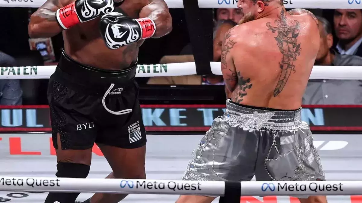 Mike Tyson s'est incliné contre Jake Paul à la décision des juges. 