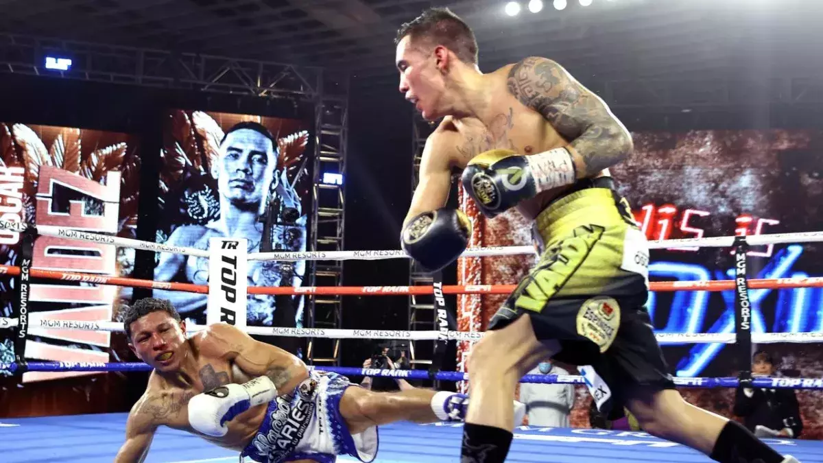 Oscar Valdez met KO Miguel Berchelt 