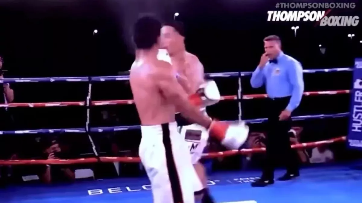 Ruben Torres qui met un KO à Cristian Baez