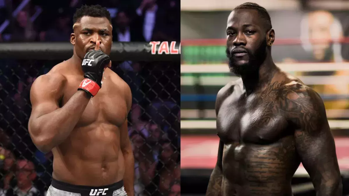 Francis Ngannou et Deontay Wilder 