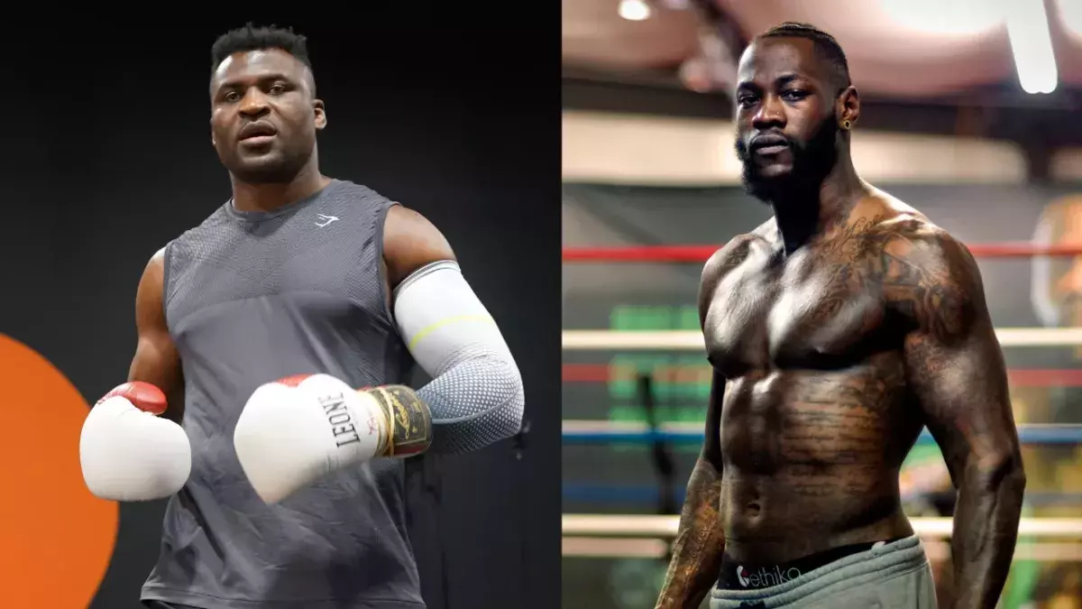 Francis Ngannou et Deontay Wilder 