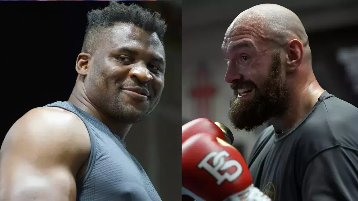 Francis Ngannou et Tyso Fury 