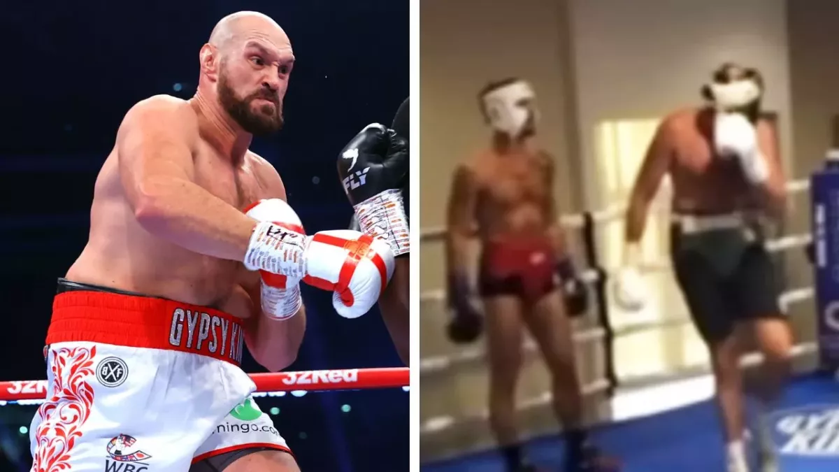 Tyson Fury a été ouvert à l'arcade à l'entrainement par Agron Smakici. 