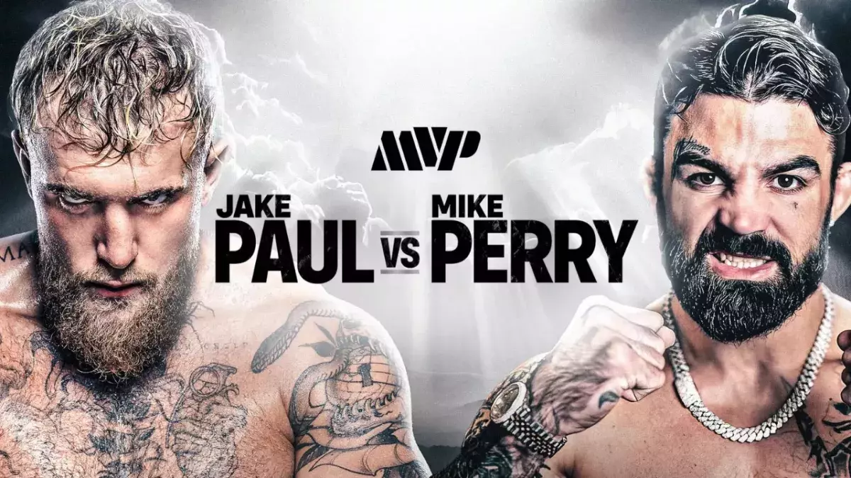 Visuel officiel du combat Jake Paul vs Mike Perry 