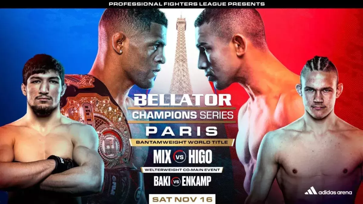 Affiche officielle de l’évènement du Bellator Paris