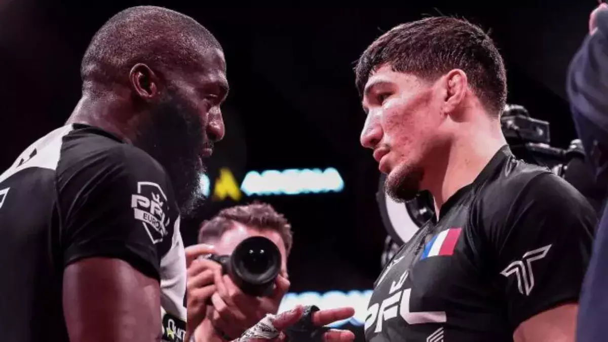 Cédric Doumbé et Baysangur "Baki" Chamsoudinov au PFL Paris 2