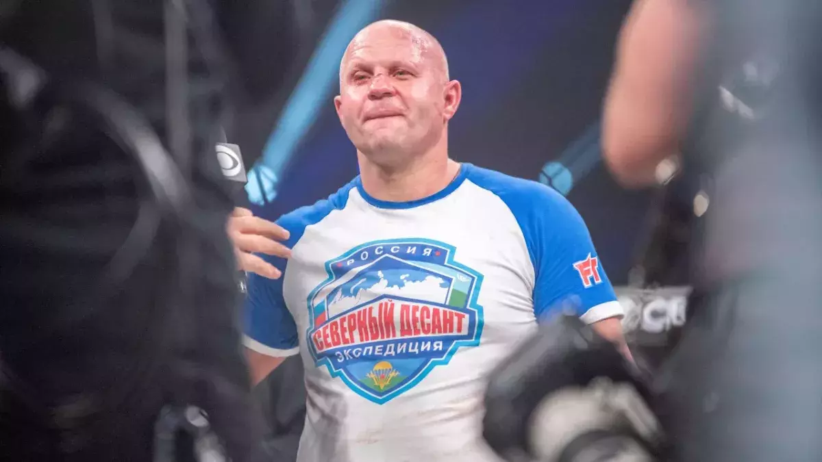 Fedor Emelianenko lors de son dernier combat au Bellator le 4 février 2023.