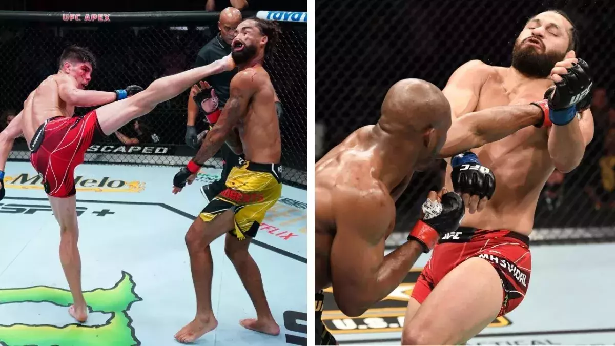 Ignacio Bahamondes et Kamaru Usman se trouvent tout en haut du classement. 