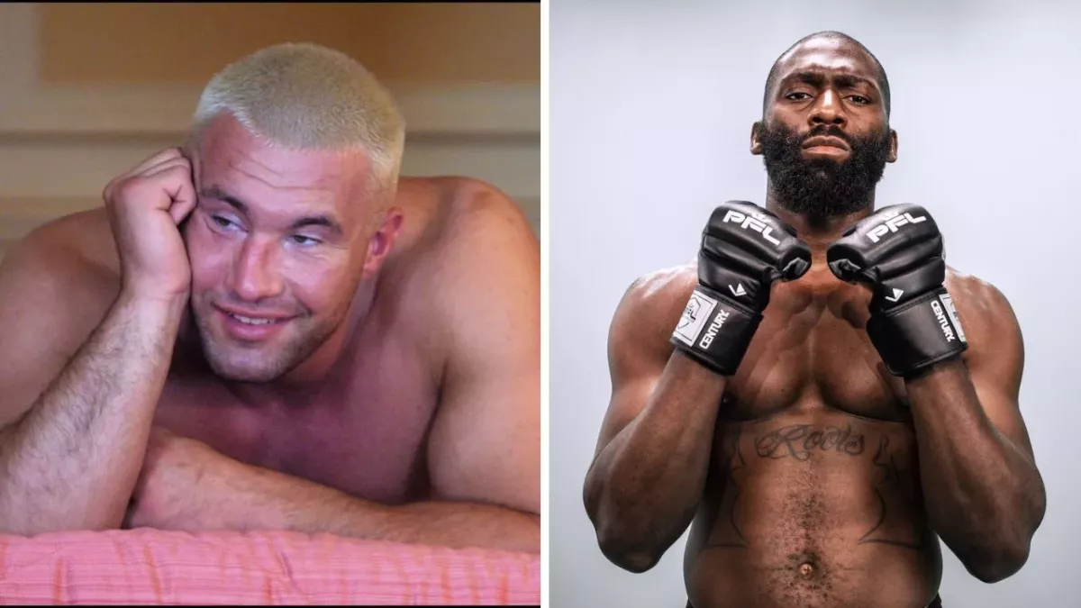 Jérôme Le Banner et Cédric Doumbé, deux emblèmes du kickboxing en France. ,