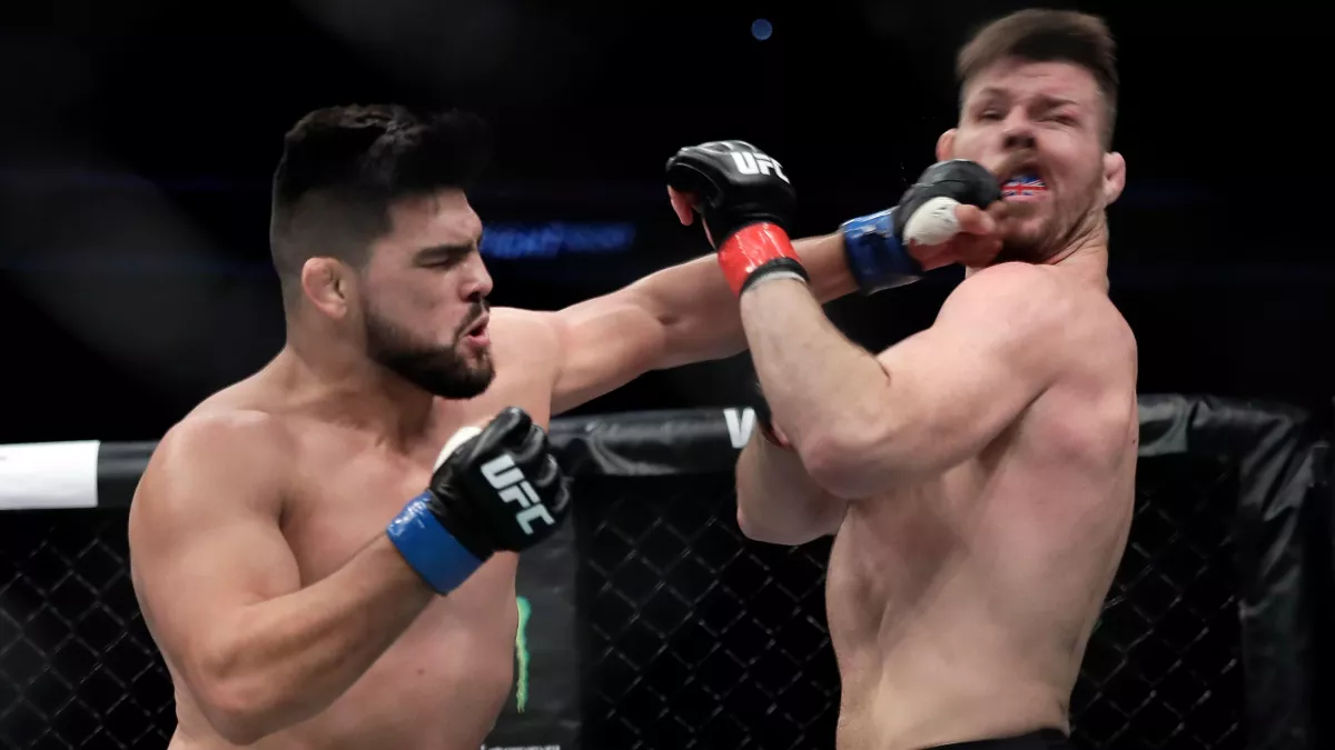 Kelvin Gastelum met KO Michael Bisping