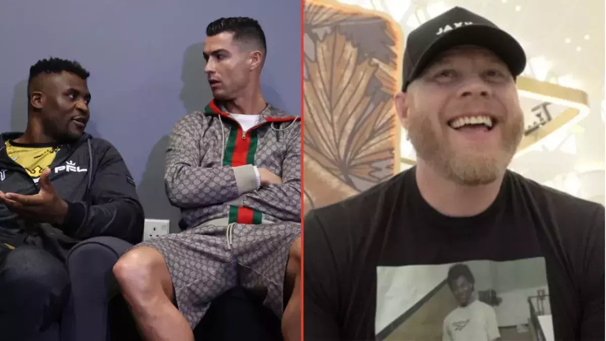 Ngannou et Ronaldo / Eric Nicksick