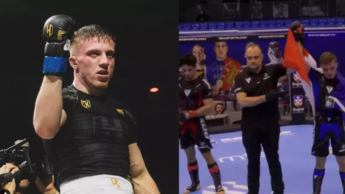 Allan Landouzy aux championnats d'Europe IMMAF