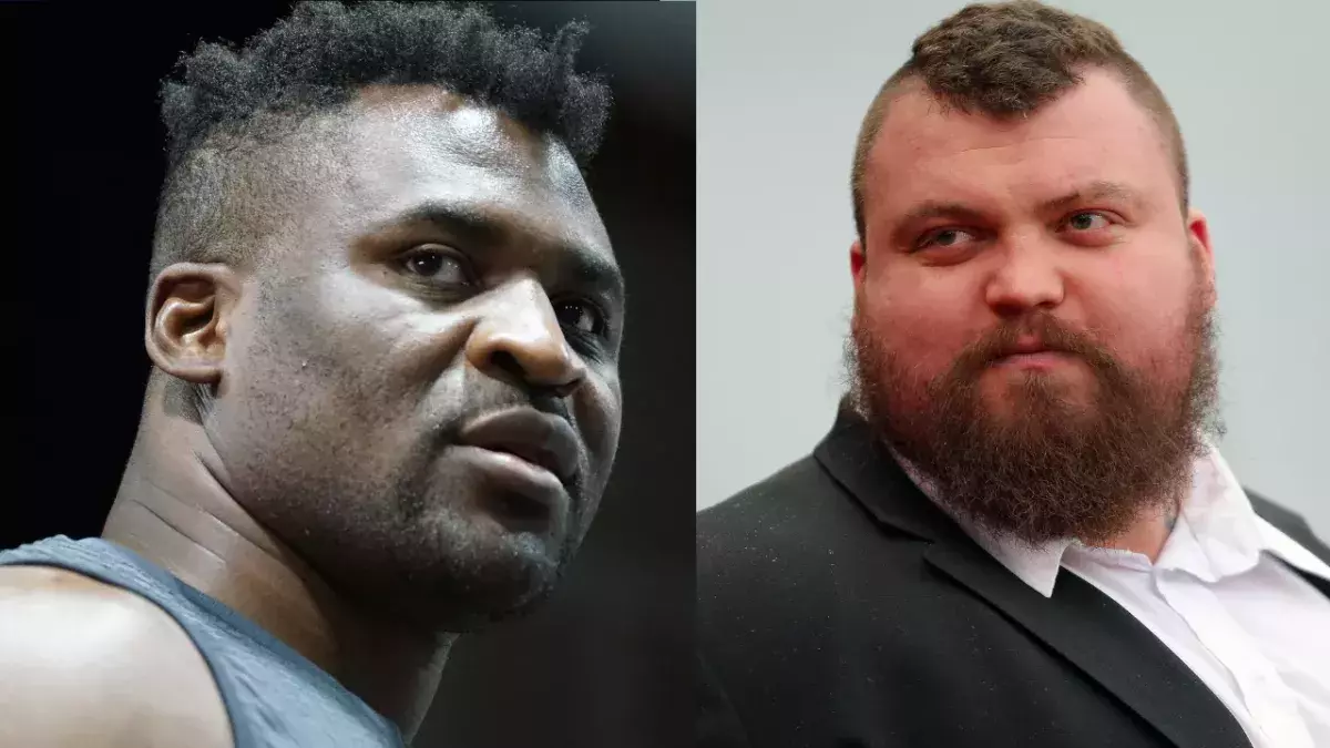 Francis Ngannou et Eddie Hall
