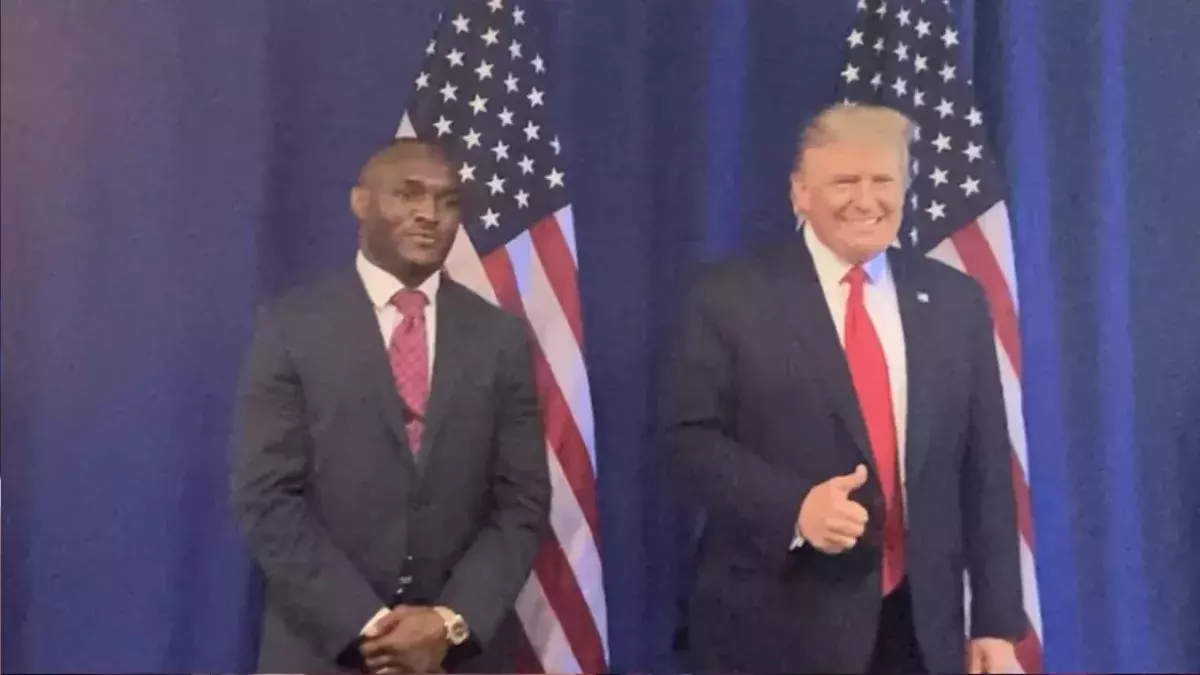 Kamaru Usman et Donald Trump