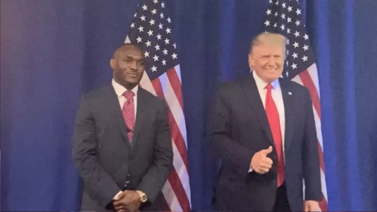 Kamaru Usman et Donald Trump
