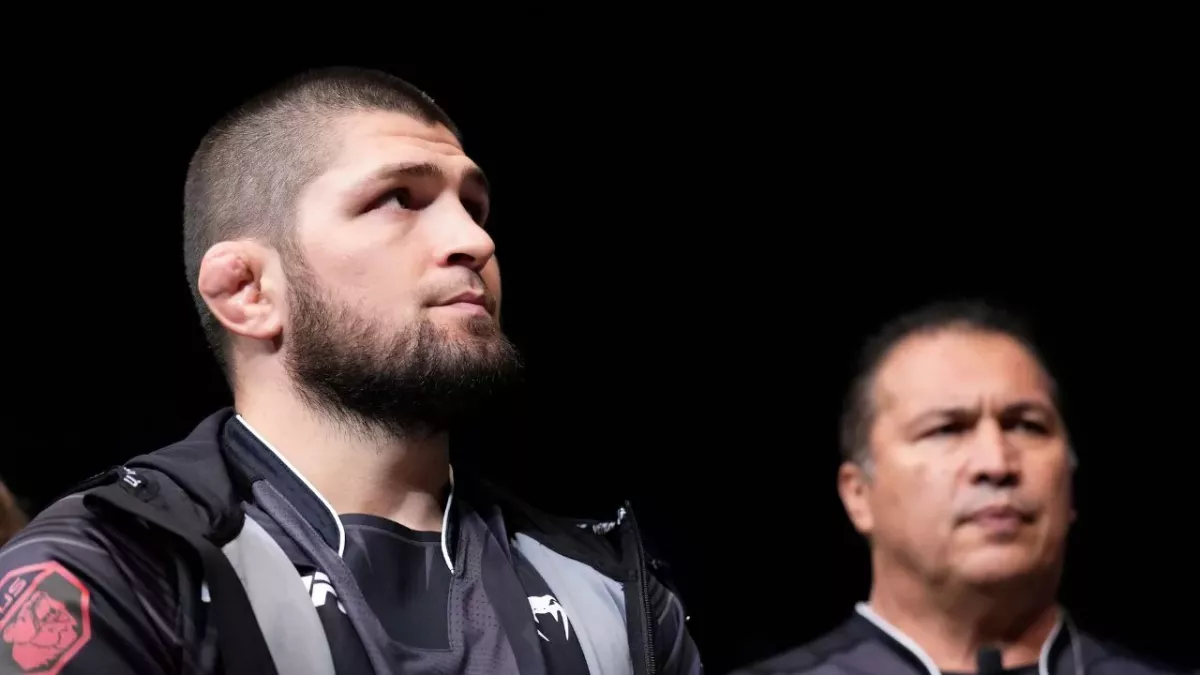 Khabib Nurmagomedov et son ancien entraineur Javier Mendez. 