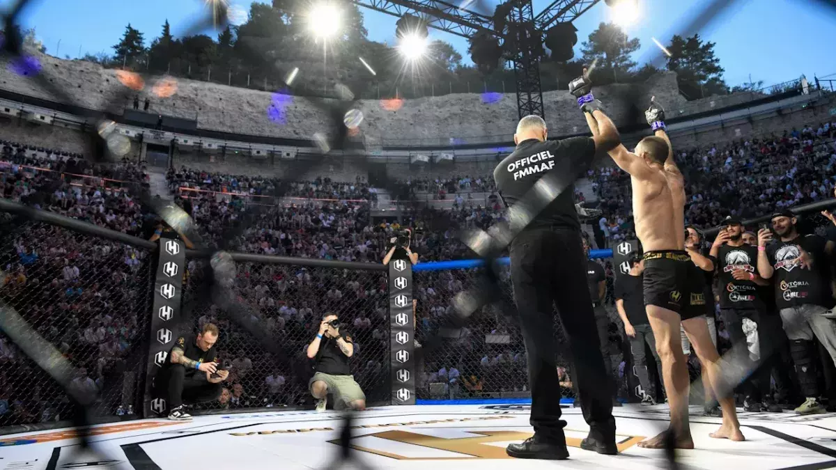 Une soirée de l'Hexagone MMA en juillet 2023.