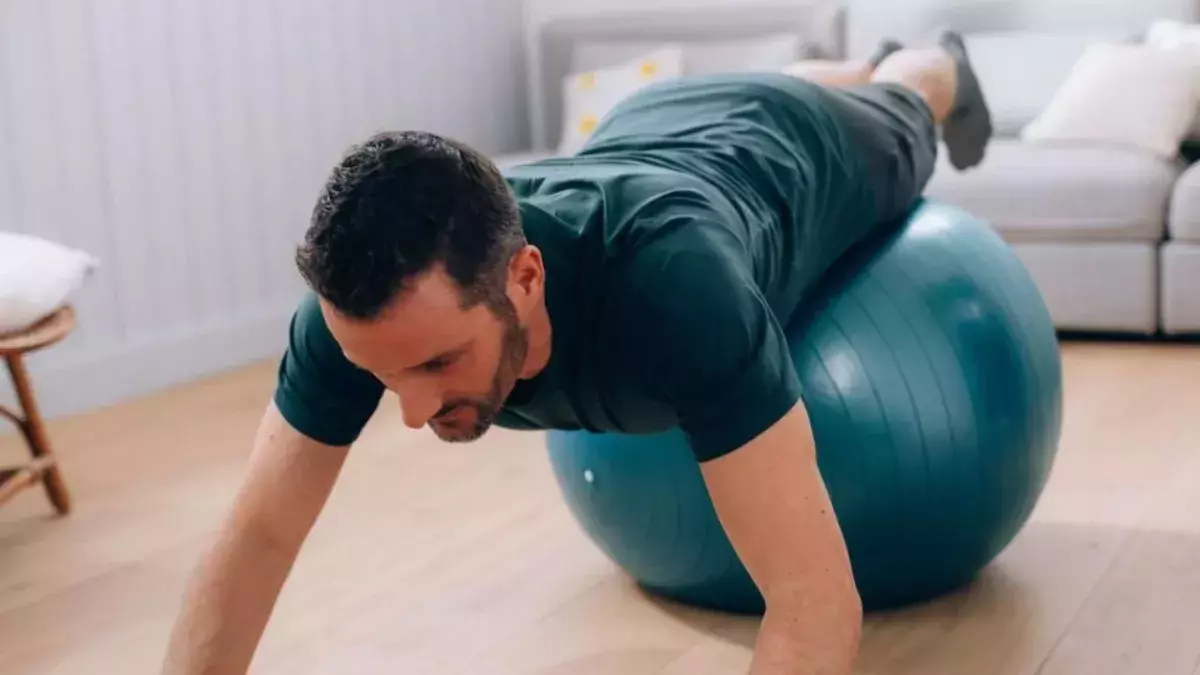 Planche swiss ball
