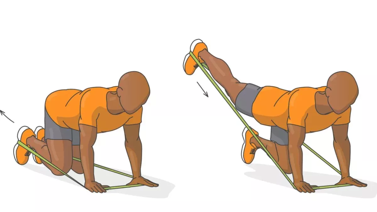 Donkey Kicks | exercice fessier : guide à la machine ou à l'élastique