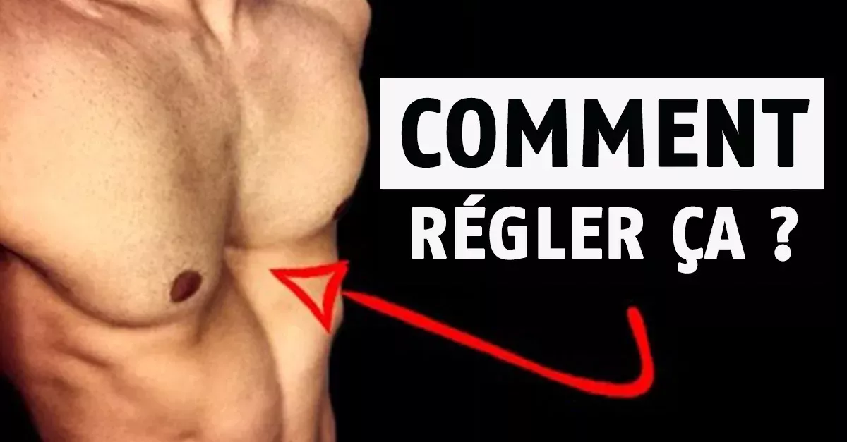 Comment régler le problème du "trou" au milieu des pectoraux ?