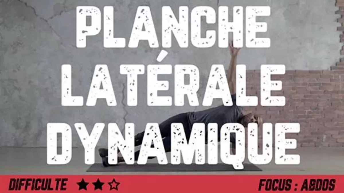Planche latérale dynamique : exercice pour travailler ses abdominaux