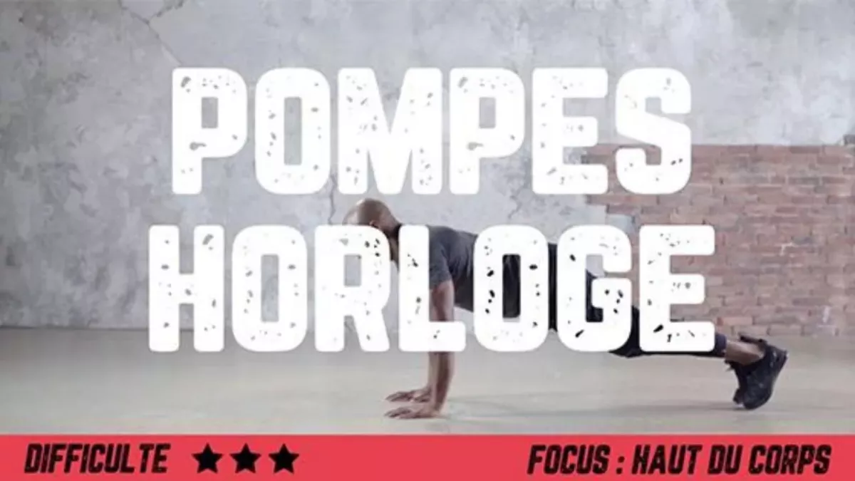 Pompe horloge : l'exercice de musculation en vidéo