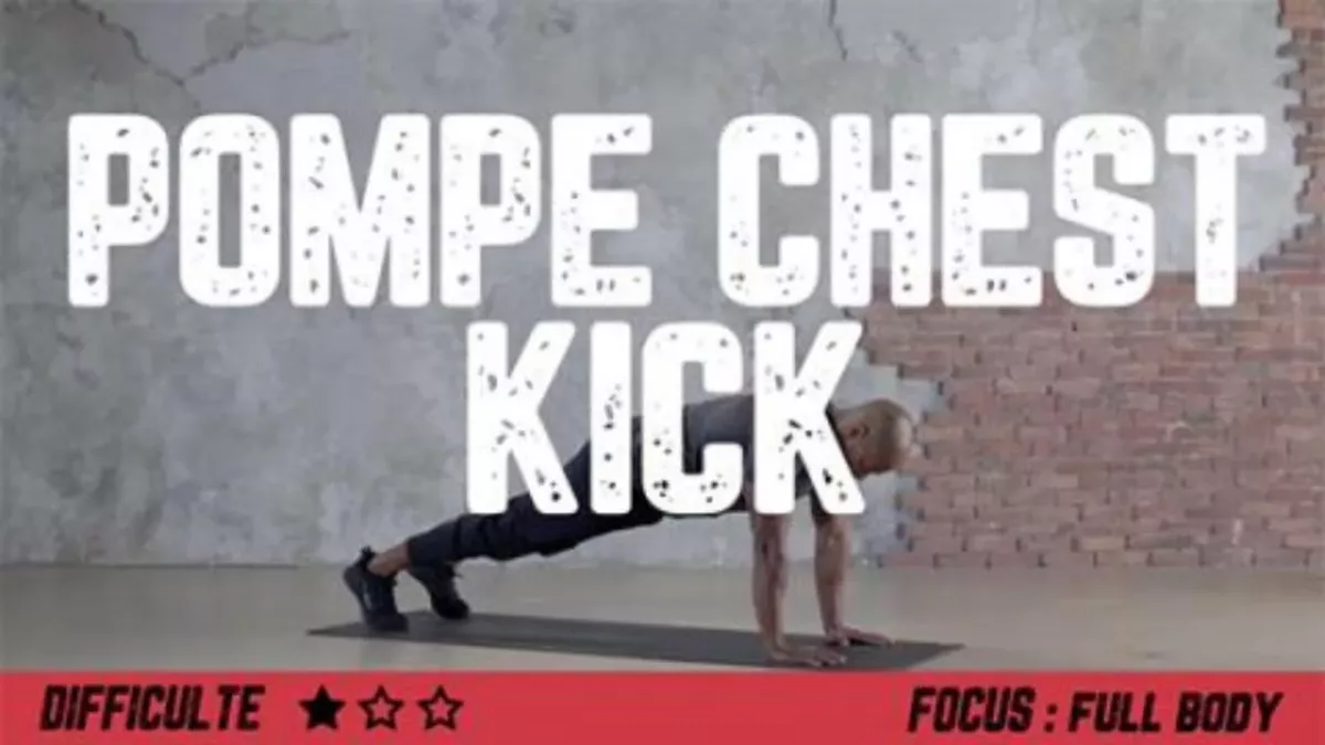 Pompes chest kick