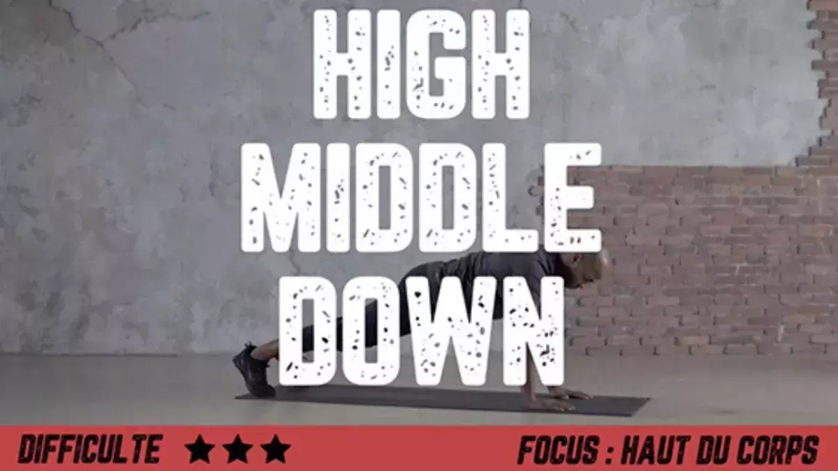 Pompes High Middle Down