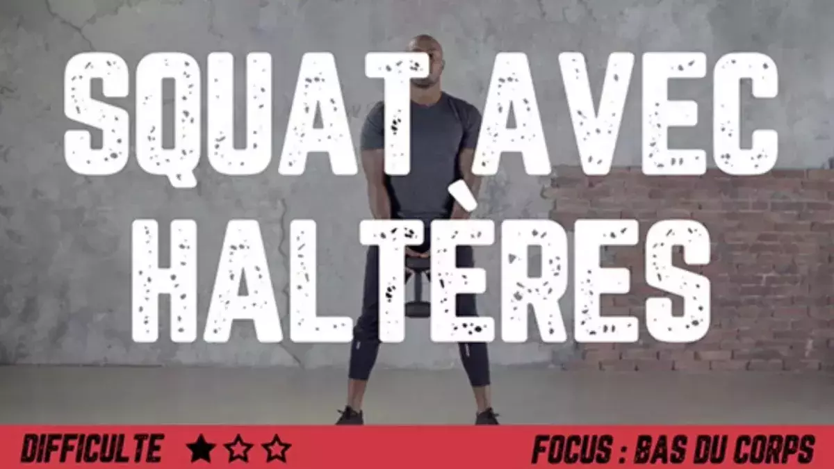 Squat avec haltères : comment faire pour se muscler avec cet exercice