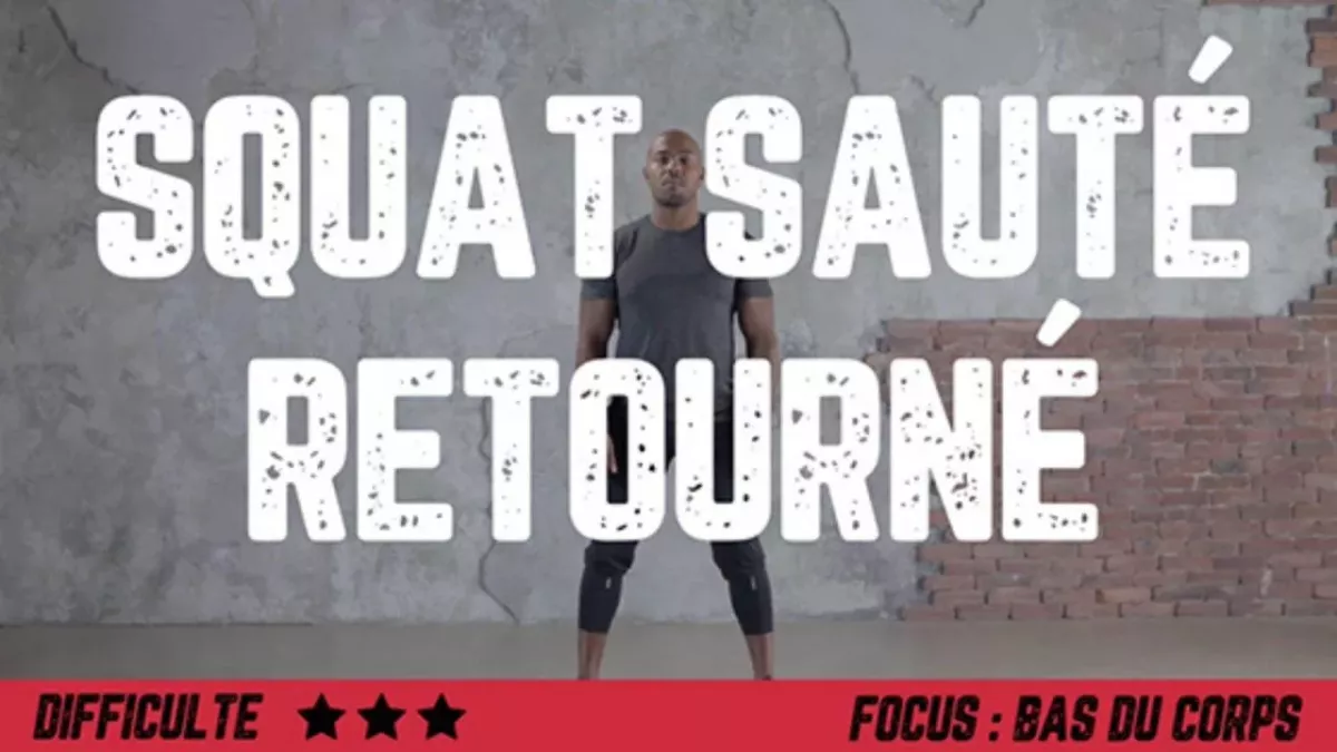 Squat sauté retourné