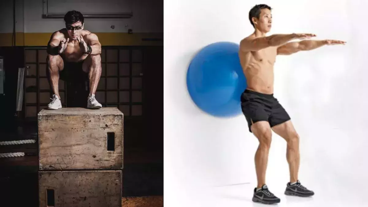 Squats Swiss Ball