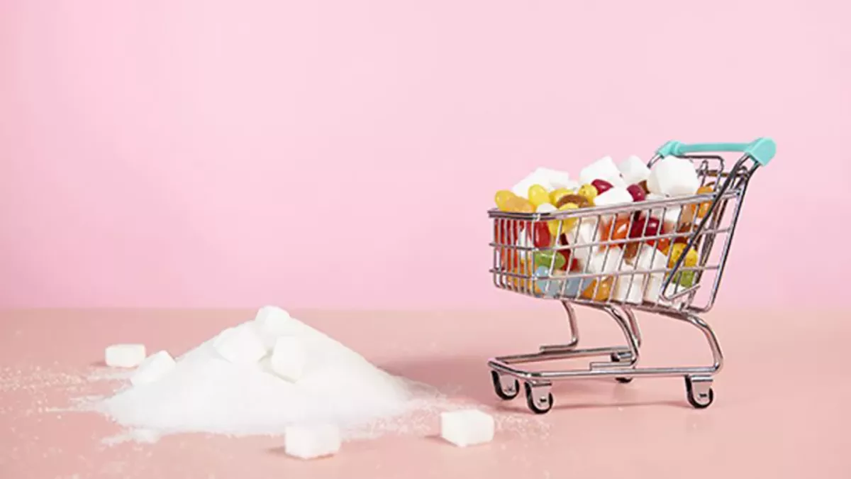Sucre dans un caddie