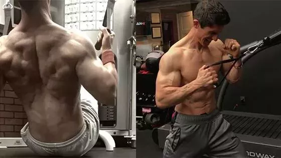 Jeff Cavaliere exercice dos