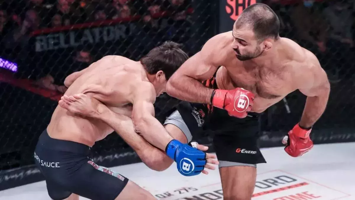 Chance Rencountre a été touché par un superbe "spinning back kick" d'Andrey Koreshkov. 