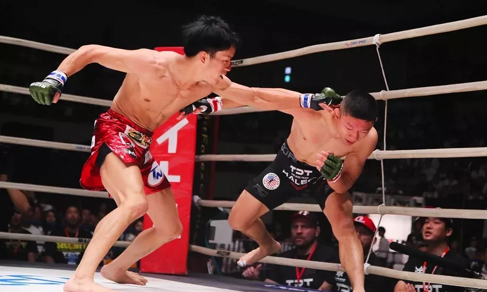 Asukara met Kyoji Horiguchi KO au Rizin 18