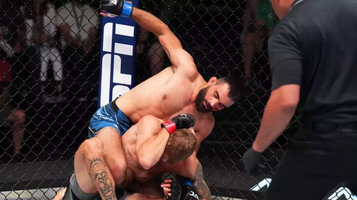 Benoit Saint-Denis a triomphé de Niklas Stolze à l'UFC Vegas 56. 