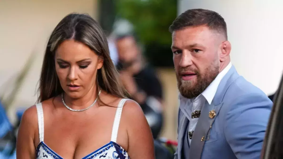 Conor McGregor et sa compagne Dee Devlin à Cannes. 