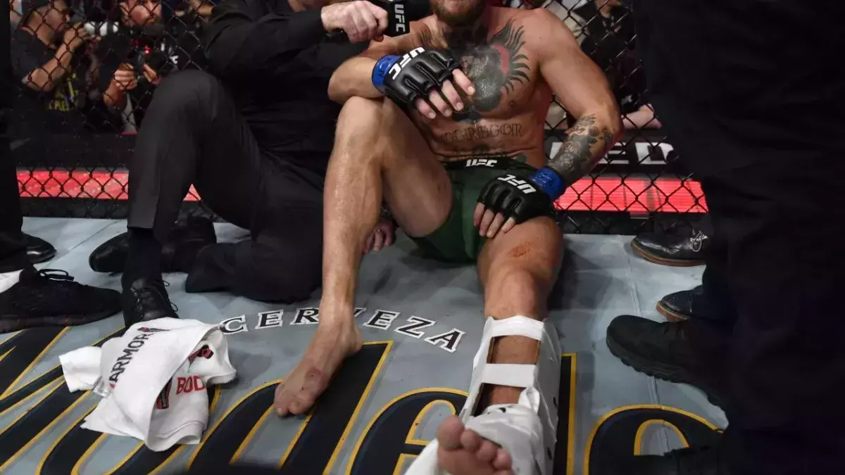 Conor McGregor interviewé par Joe Rogan à l'UFC 264 