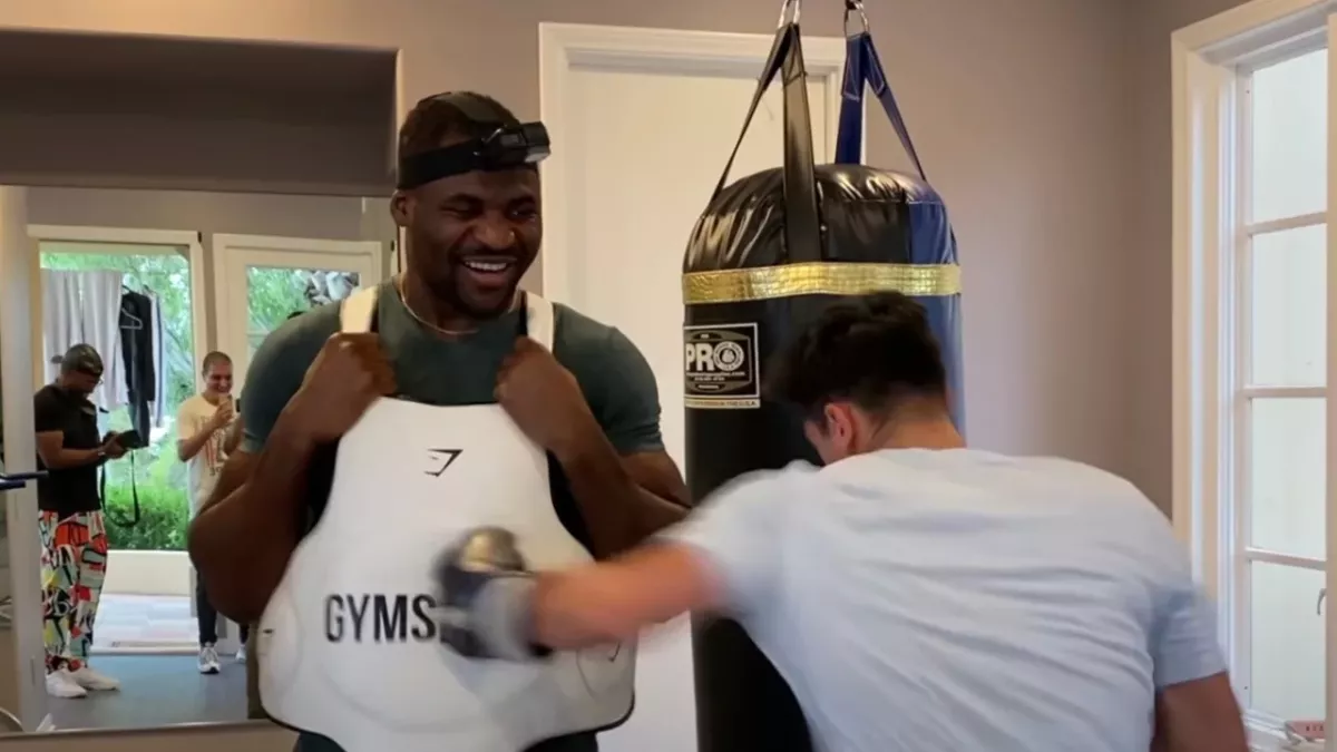 Francis Ngannou et Ryan Garcia 