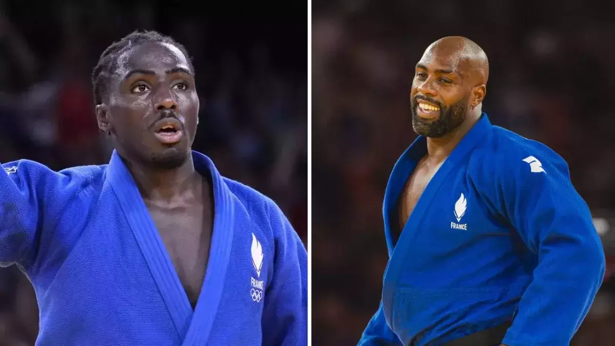 Joan-Benjamin Gaba et Teddy Riner.